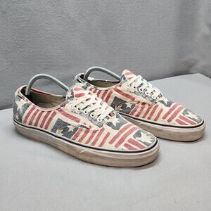 Vans Van Doren USA Flag Stars Stripes Skate Shoes Mens Sz 10